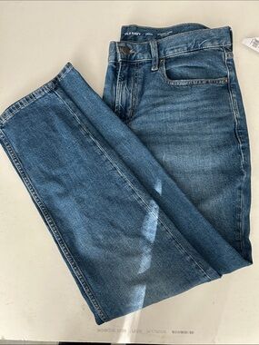 Old Navy Men's Medium Blue Straight-Leg Jeans